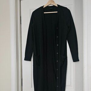 Long banana republic black cardigan